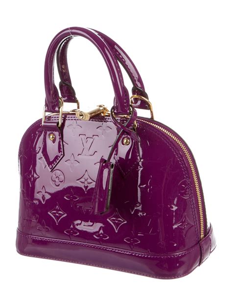 louis vuitton alma mini vernis|Louis Vuitton Alma mm size.